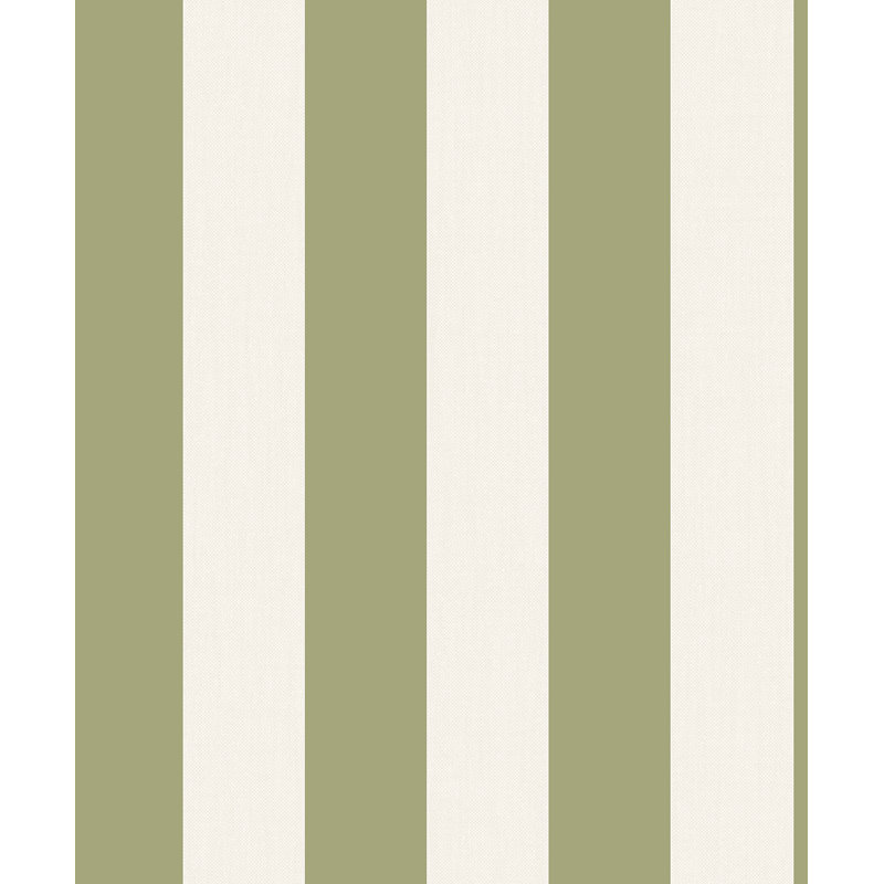 Papier peint à rayures Tavish, Vert