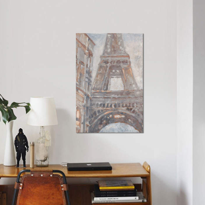 « parisian aube i », impression sur toile, H 26 po x l 18 po x P 1,5 po, Toile tendue, Pas de tapis