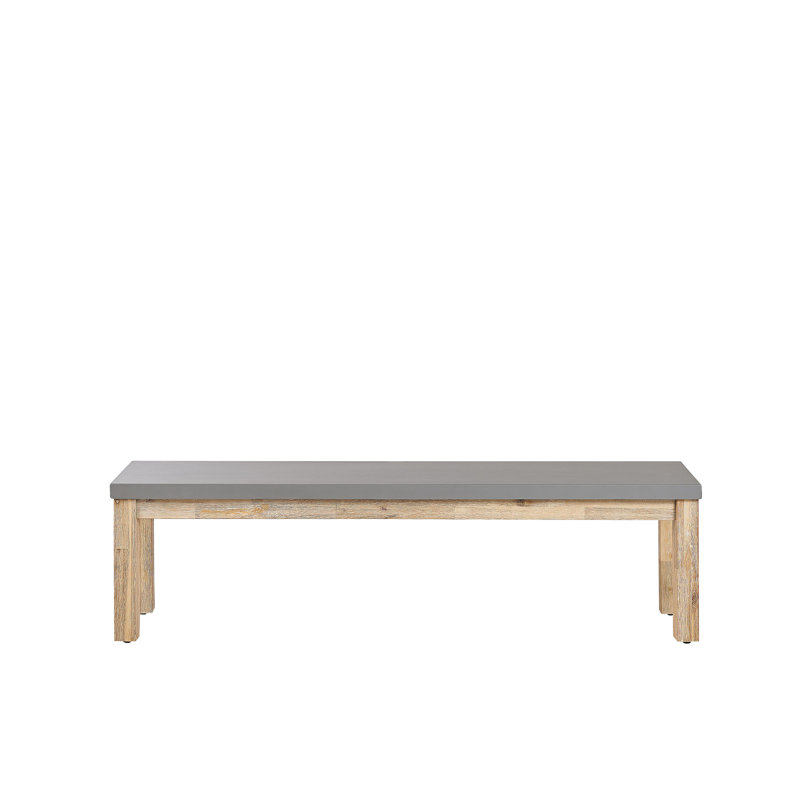 Damhan Solid Wood/Cement Outdoor Bench