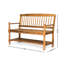Banc de style, fabrication en bois, rangement classique de 23 po de profondeur, hauteur de 24,75 po