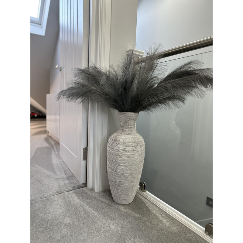 Eena Wood Floor Vase