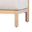 Fauteuil club en bois d'acacia avec corde et coussin