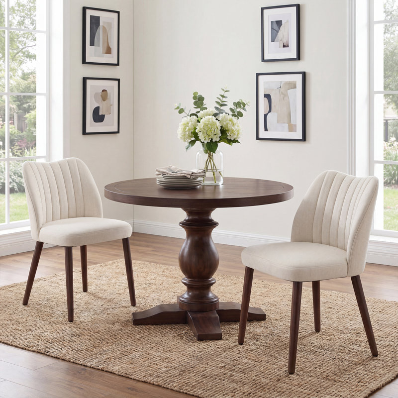 Upholstered Dining Chair, Beige