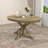 Retro Functional Extendable Dining Table with Butterfly Leaf (42" to 54", Natural Wood Wash, Seats 6)-396576907