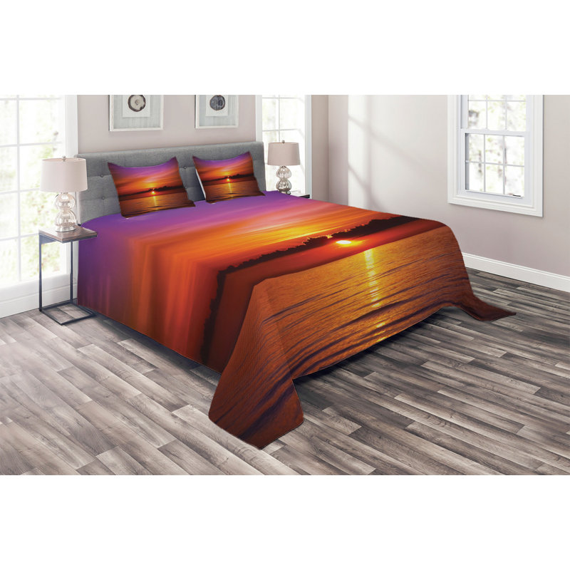 Hypnotic Coastal Polyester Coverlet