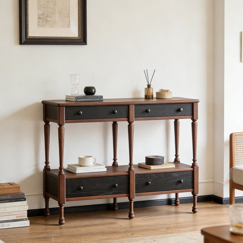 Armoire d'entrée Mid-Century moderne, Brun