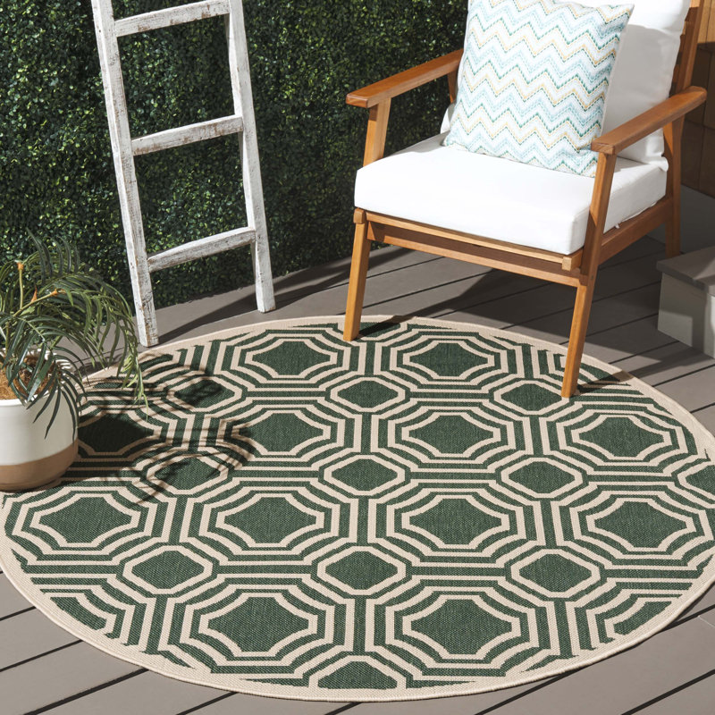 Tapis intérieur / extérieur Arneshia, Rond 5 pi 3 po