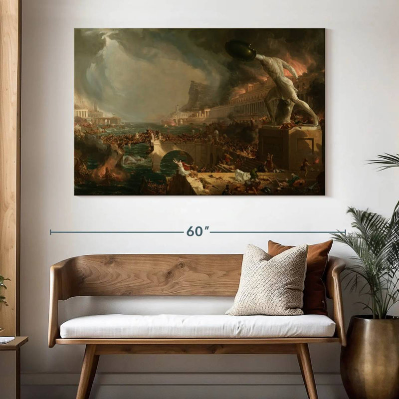 Lilie The Course Of Empire - Destruction, H 34 po x l 51 po