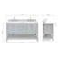 Magnolia Bath Vanity Rectangular Basin S073DCW2R-481079101-521815648-521815651