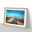 Path to the Sea in Llandudno Wales - Picture Frame Painting Print on MDF-55578153-55578156
