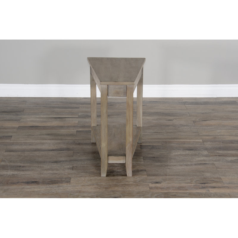 Hemphill Solid Wood End Table, Light Brown, No Power