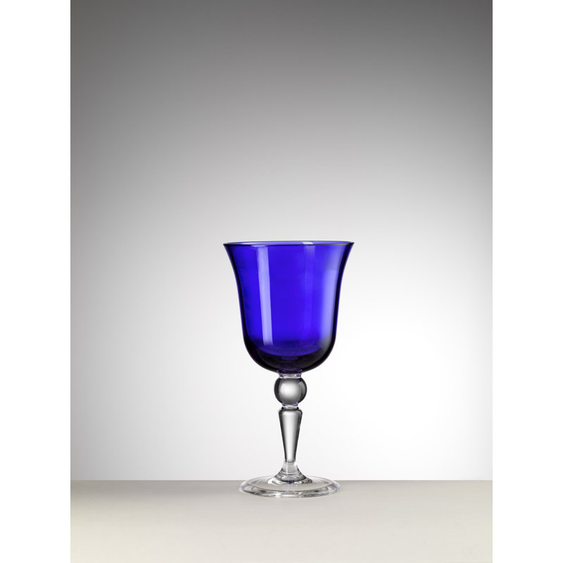 Verre à pied en acrylique St Moritz, Bleu royal, Verre à vin
