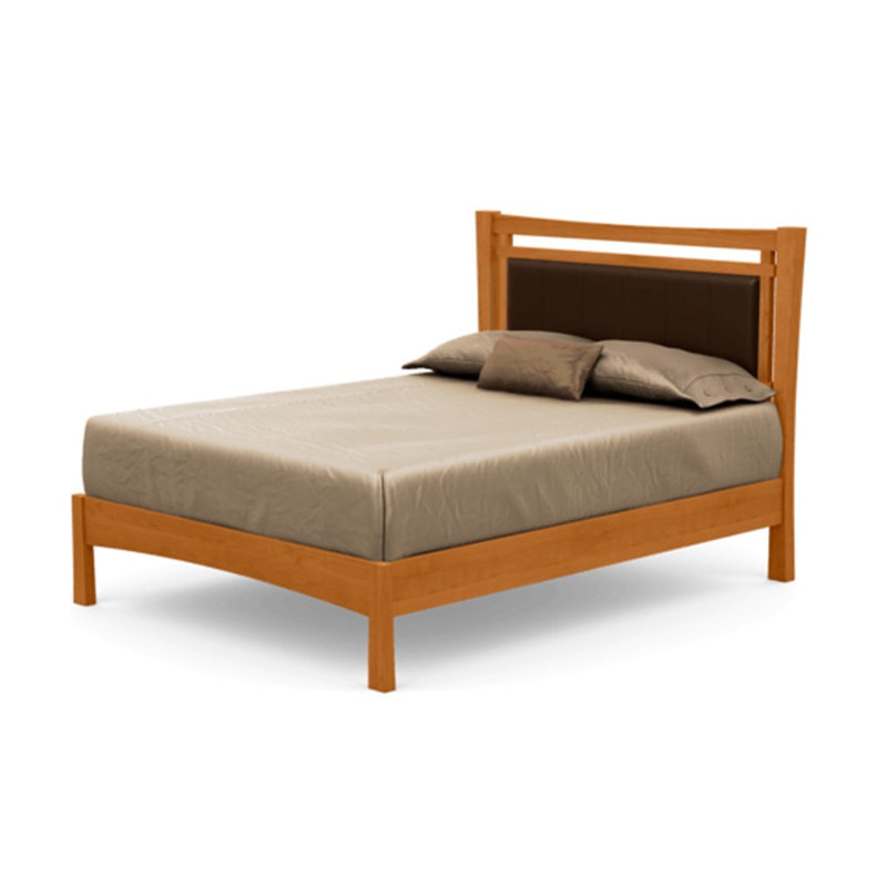 Monterey Upholstered Bed, Natural Cherry, King, Coffee