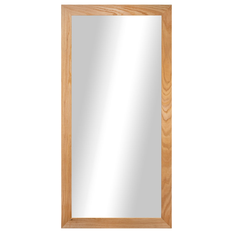 Miroir de plancher en bois franc Union Rustic Ozark, Naturel, 72 po x 33 po