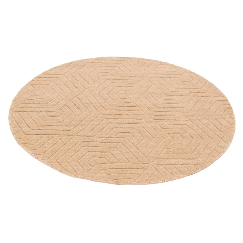 Tapis brun clair Kashkuli 5 pi 4 po x 5 pi 4 po Gabbeh