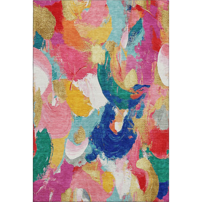 Premium Machine Washable Mouton Abstract Rug