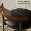 Chaise d'appoint noire à dossier solide brun-noisette (ensemble de 2)-55660328-55660331
