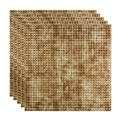 24'' L x 24'' W Textured Vinyl Drop-In Ceiling Tile