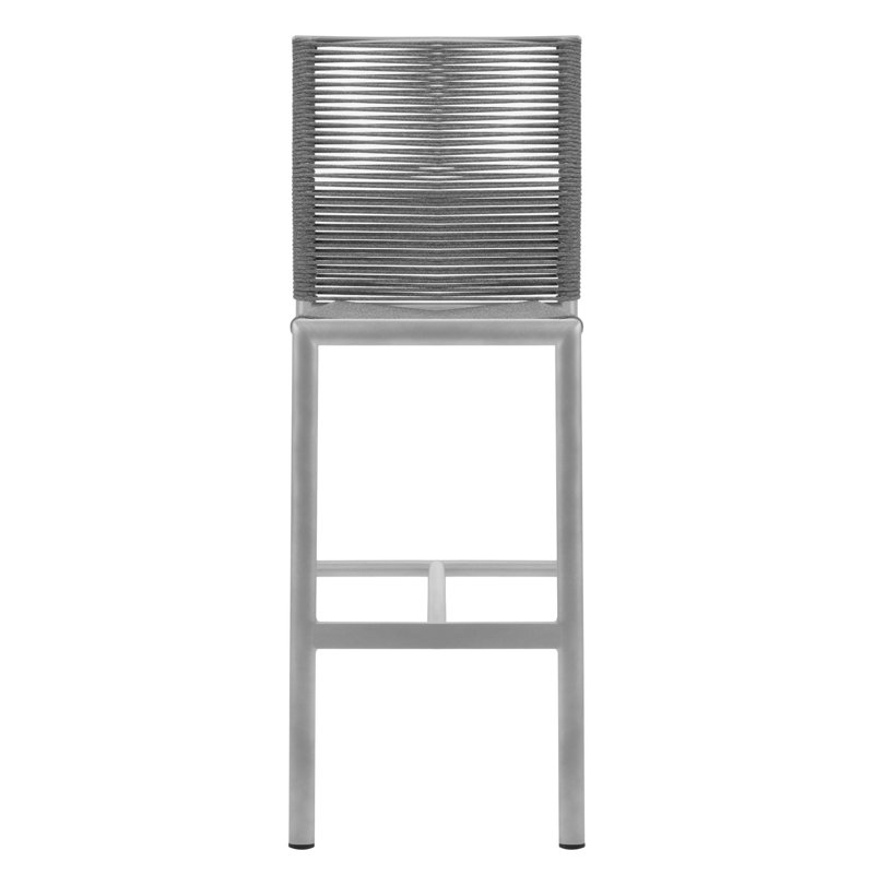 Avalon Outdoor Bar Stool, Charcoal
