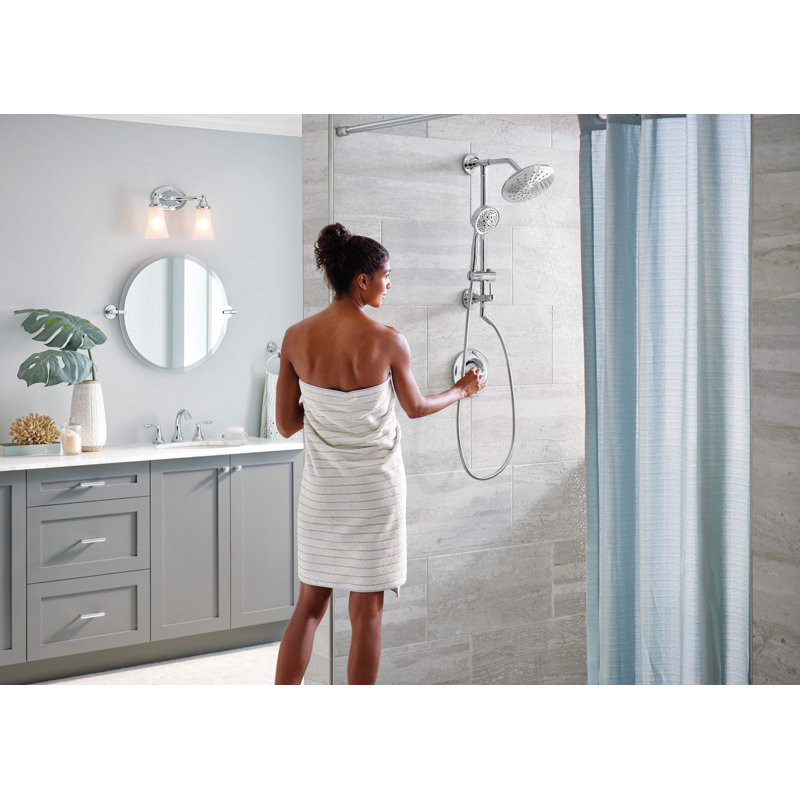 Moen Annex Rail Slide Bar Shower Pipe, Chrome