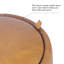Repose-pieds rond Brythney - Similicuir caramel-1879049731