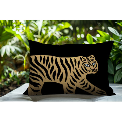 Oreiller rectangulaire intérieur / extérieur Gigi Tiger