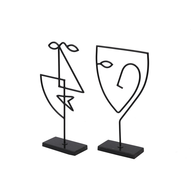 Posie Set Of 2 Decorative Statues