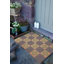 Petal Checkerboard Coir Doormat-1025304931-1009020495