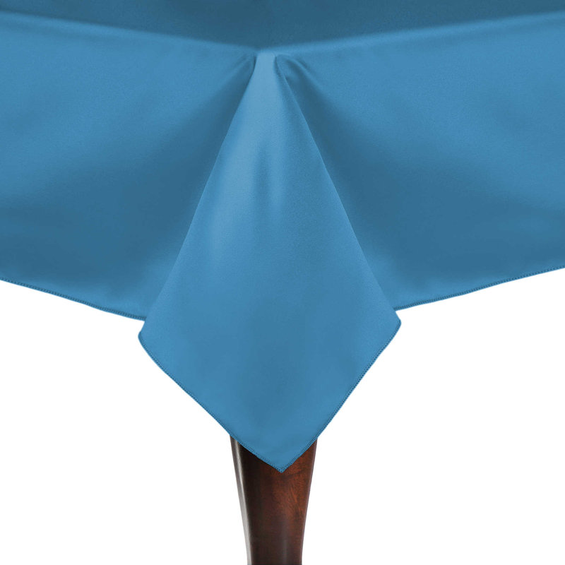 Ultimate Textile Rectangular Tablecloth, 108" x 60", 3, Turquoise