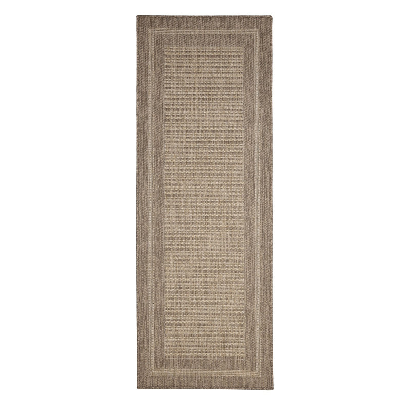 GEL BACKED BORDER LATTE 160/225cm, Runner 60 x 180 cm
