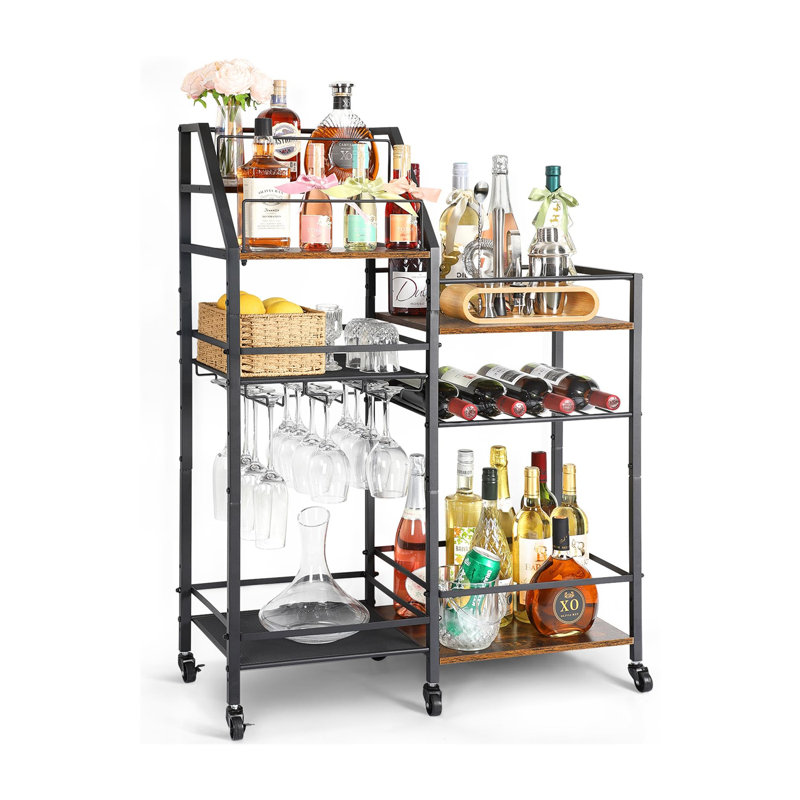 Wood Bar Cart