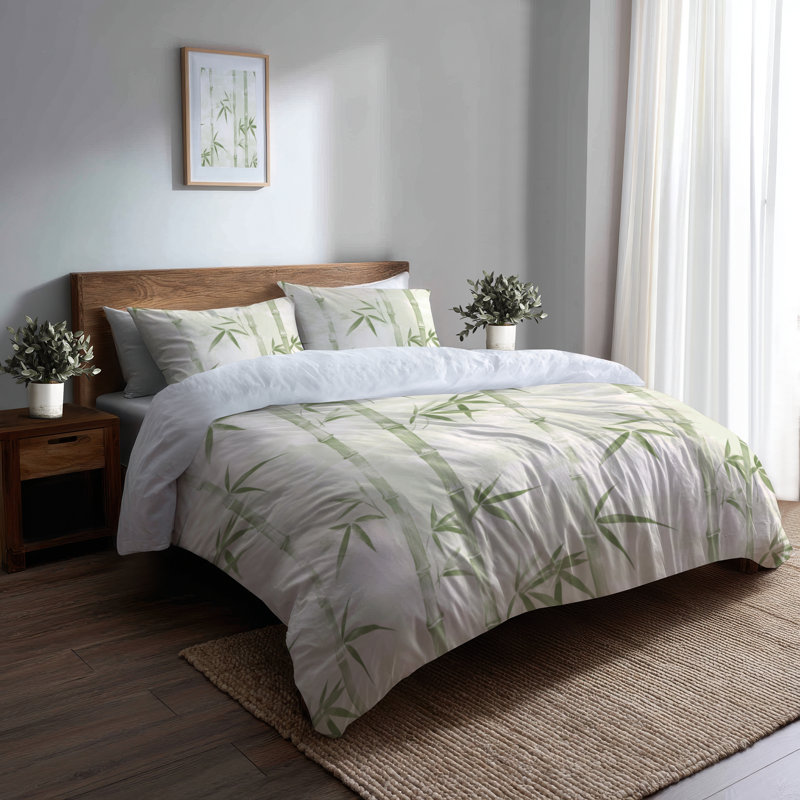 Ensemble de housse de couette et coussin décoratif Coastal Literie de 3 pièces - Oriental