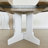 Farmhouse Expandable Dining Table - Oval Tabletop with Removable Leaf, Trestle X-Shaped Base for Kitchen-1107229488-1107229646