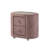 Velvet Upholstered Nightstand With 2 Drawers