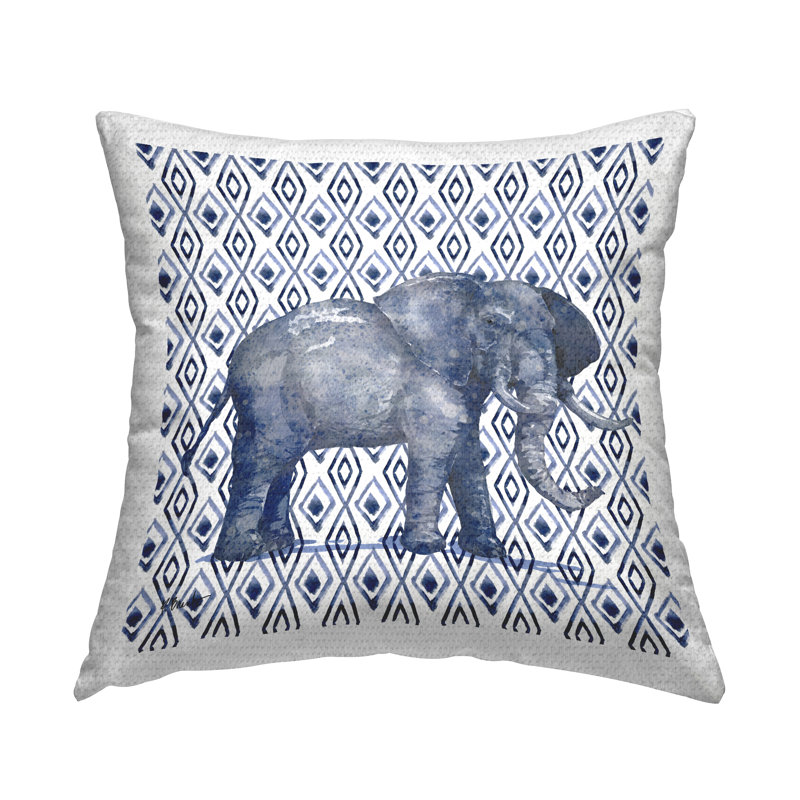 Coussin d'extérieur Blue Elephant