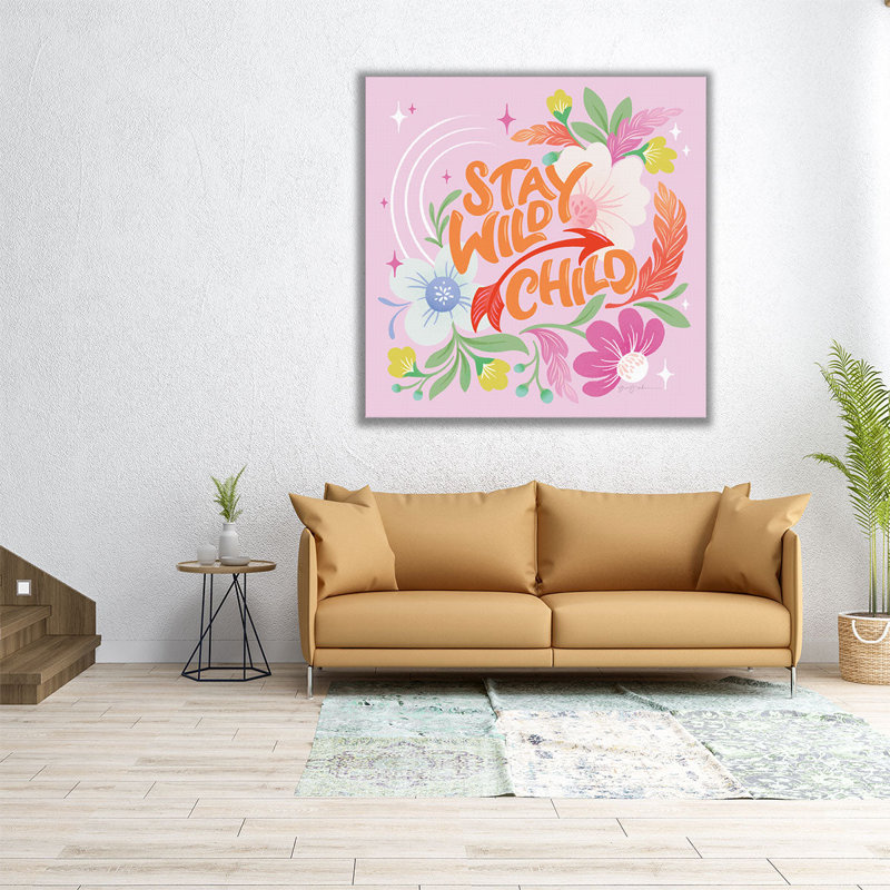 «Stay Wild I», reproduction d'art sur toile, H 16 po x l 16 po