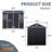 8Ft×6Ft Resin Outdoor Storage Shed, Waterproof Shed With Floor & Two Windows & Lockable Door, Tool Shed-124152582