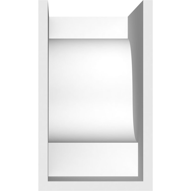 Queue de chevron standard en PVC de qualité architecturale Newport, H 10 po x L 6 po x P 12 po