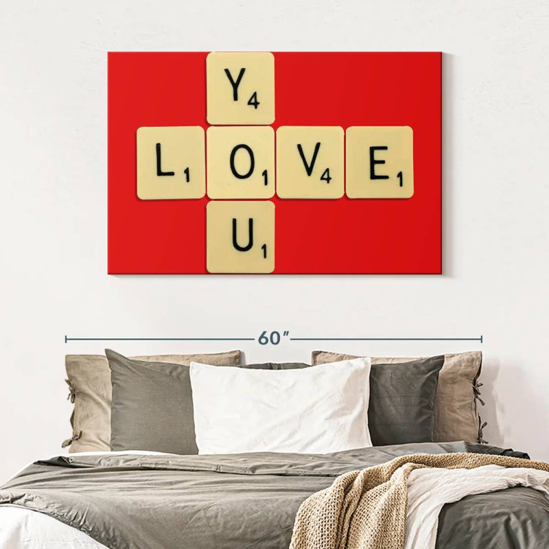 Tergel Love You, H 32 po x l 48 po