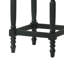 Ensemble de 2 tabourets de comptoir en bois massif de style campagnard rembourrés avec pieds tournés-2140772605-2140772607
