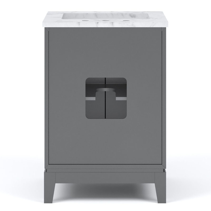 24" Single Bathroom Vanity Set, Cashmere Gray