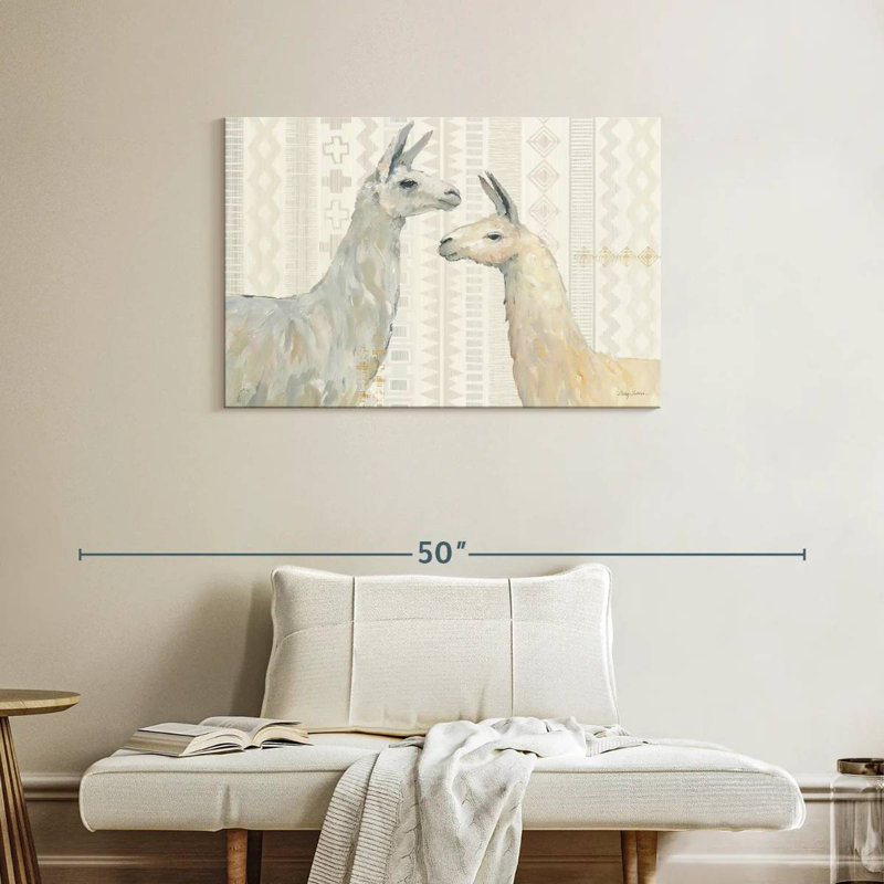 Brampt Llama Land I, 24" H x 36" W