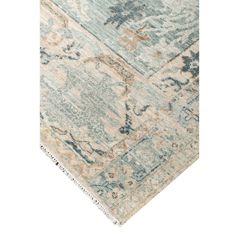 Handmade Wool Abstract Area Rug, Rectangle 5' x 8'