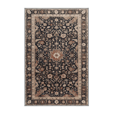 Machine Washable Persian Gray Area Rug