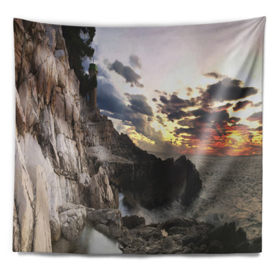 Paysage photographie adriatique sunset tapisserie