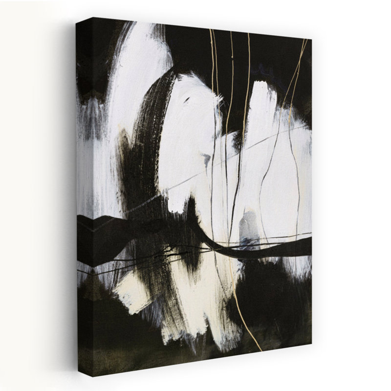Art contemporain abstrait derrière les lignes, H 48 po x l 32 po