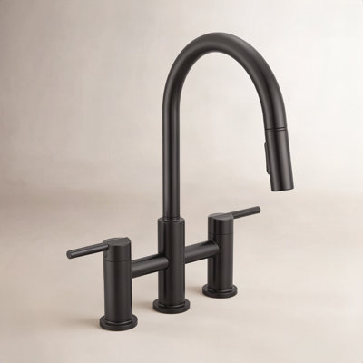 Nicoli Pull-Down Bridge Kitchen Faucet