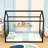 Metal Floor Bed Frame With Guardrails-1477740469-1477740470