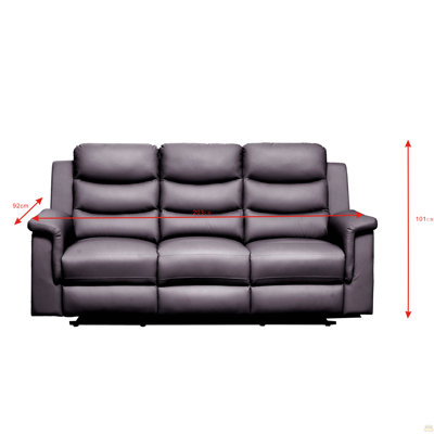 Causeuse inclinable avec housse de console centrale