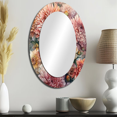 Miroir mural orange traditionnel orange